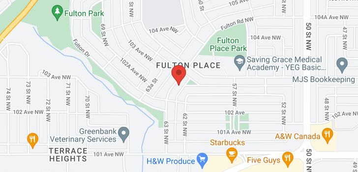 map of 10235 FULTON RD NW